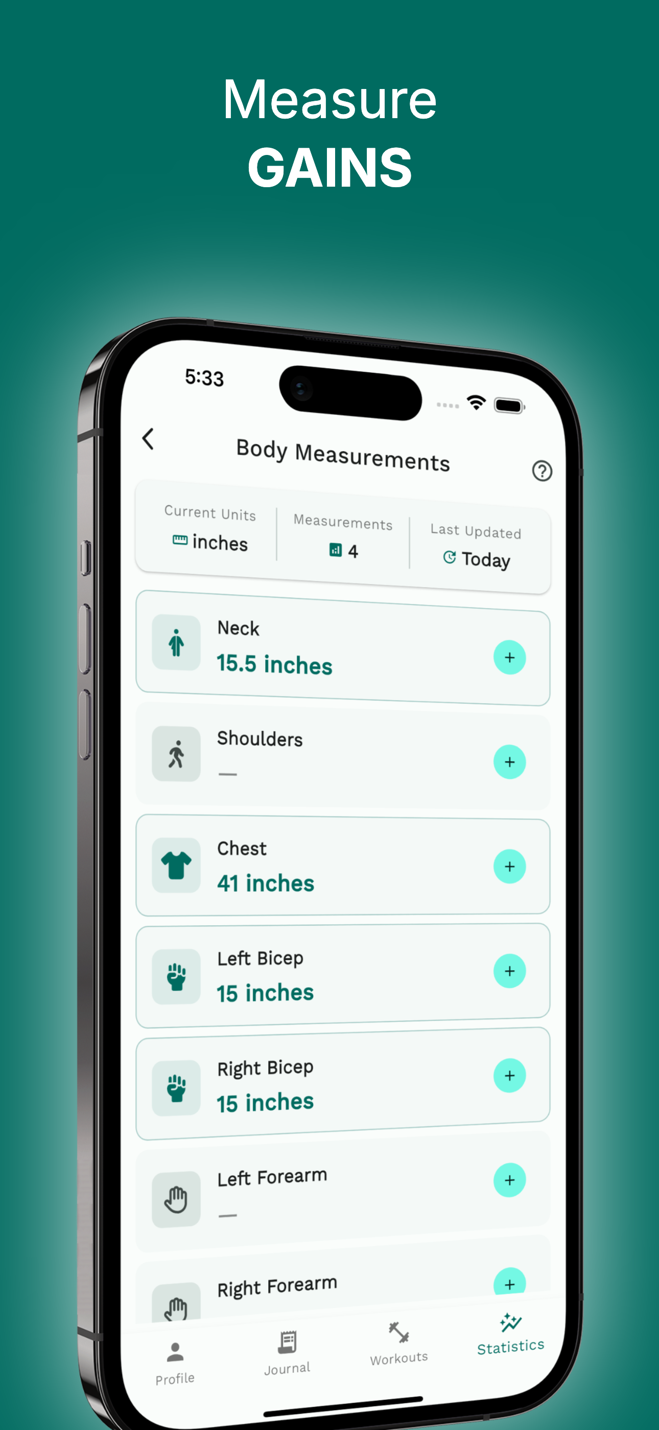 Visualize progress with charts